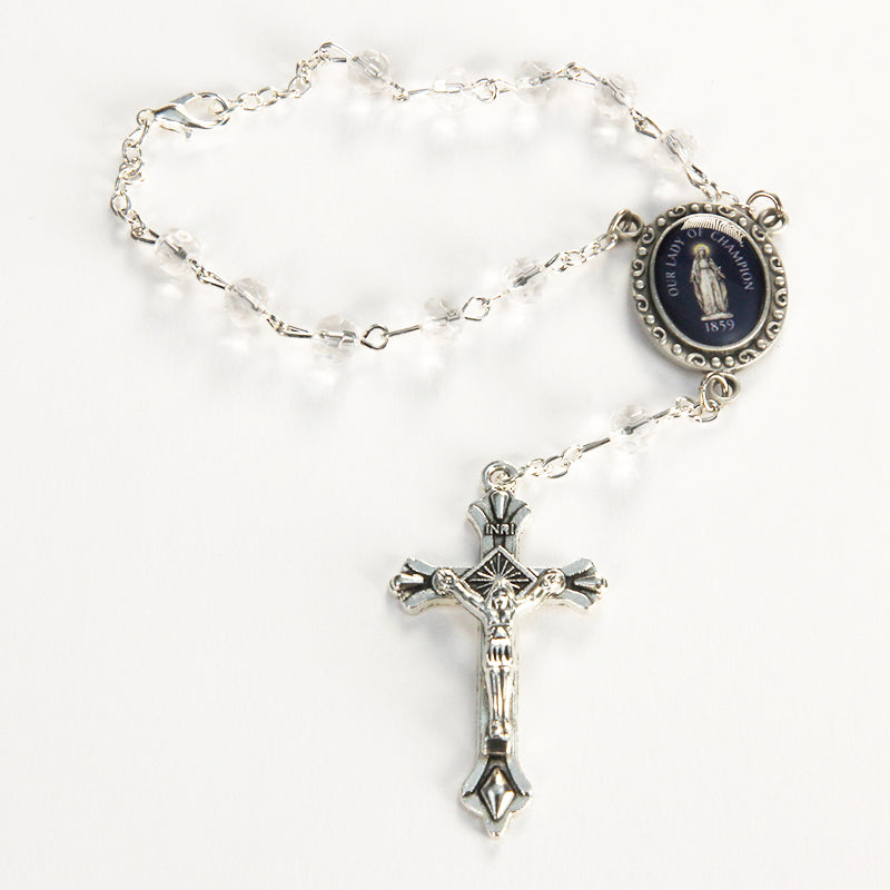 OLOC Auto Crystal Rosary