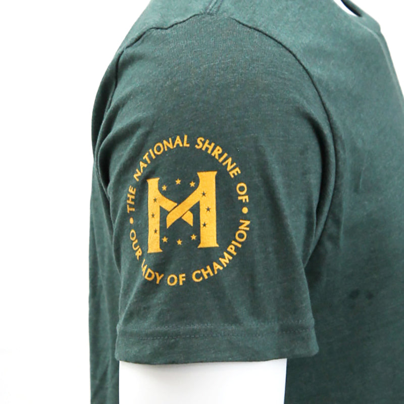OLOC Rosary T Green and Gold