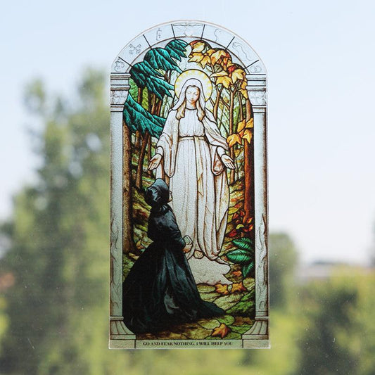 Acrylic Apparition Stained glass window replica 5" H X 2.25" W