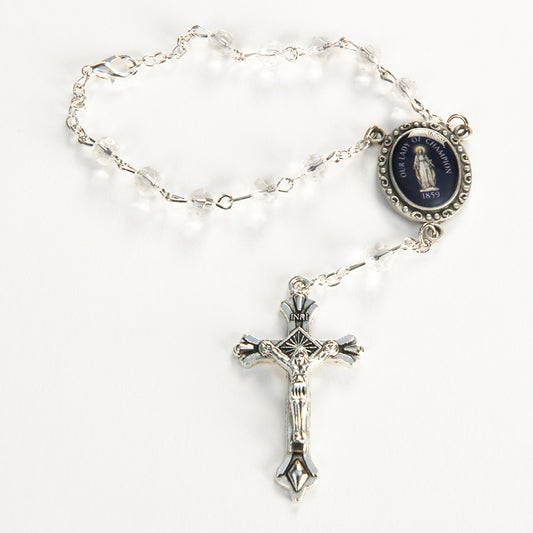 OLOC Auto Crystal Rosary
