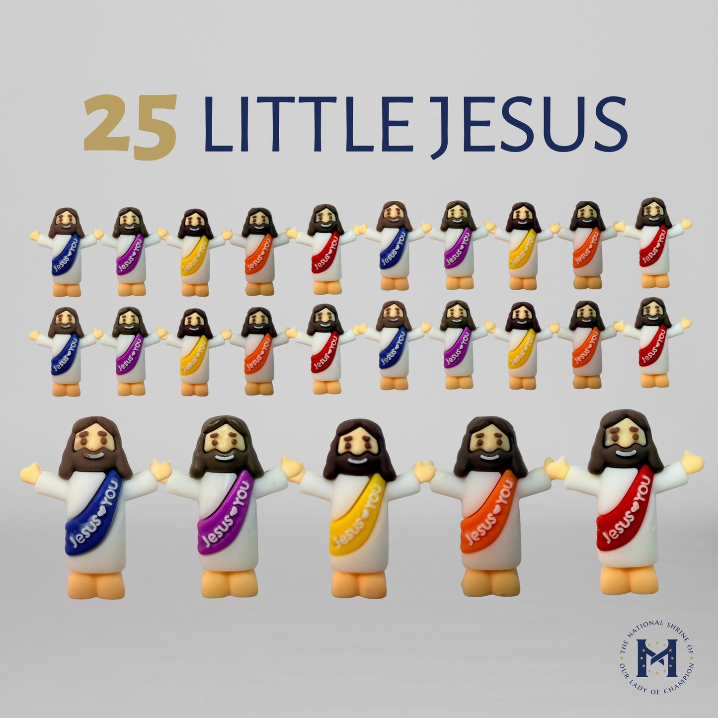 25 ct Jesus Figurine Rubber